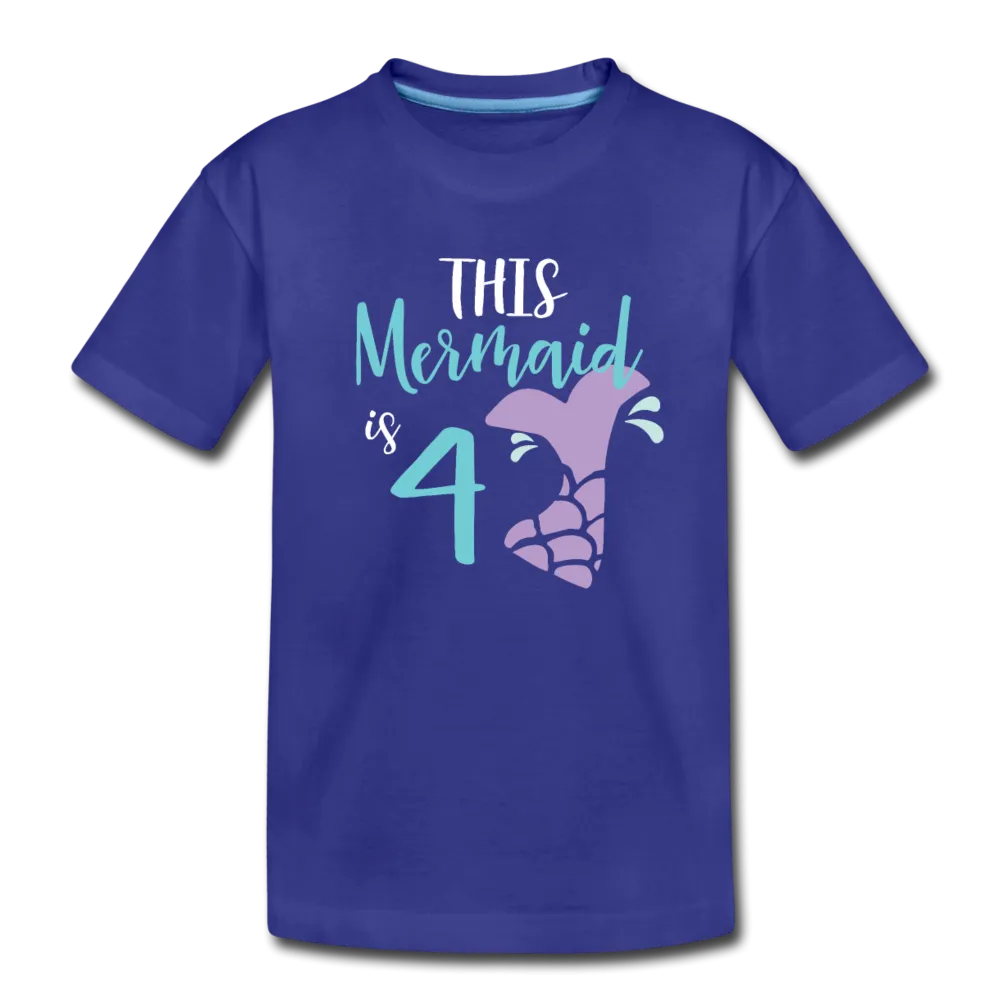 4th Birthday Girl Mermaid Shirt, Toddler Premium T-Shirt