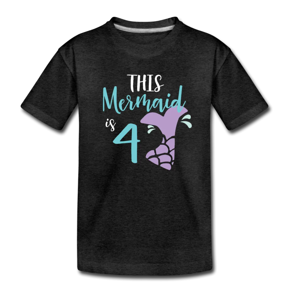 4th Birthday Girl Mermaid Shirt, Toddler Premium T-Shirt