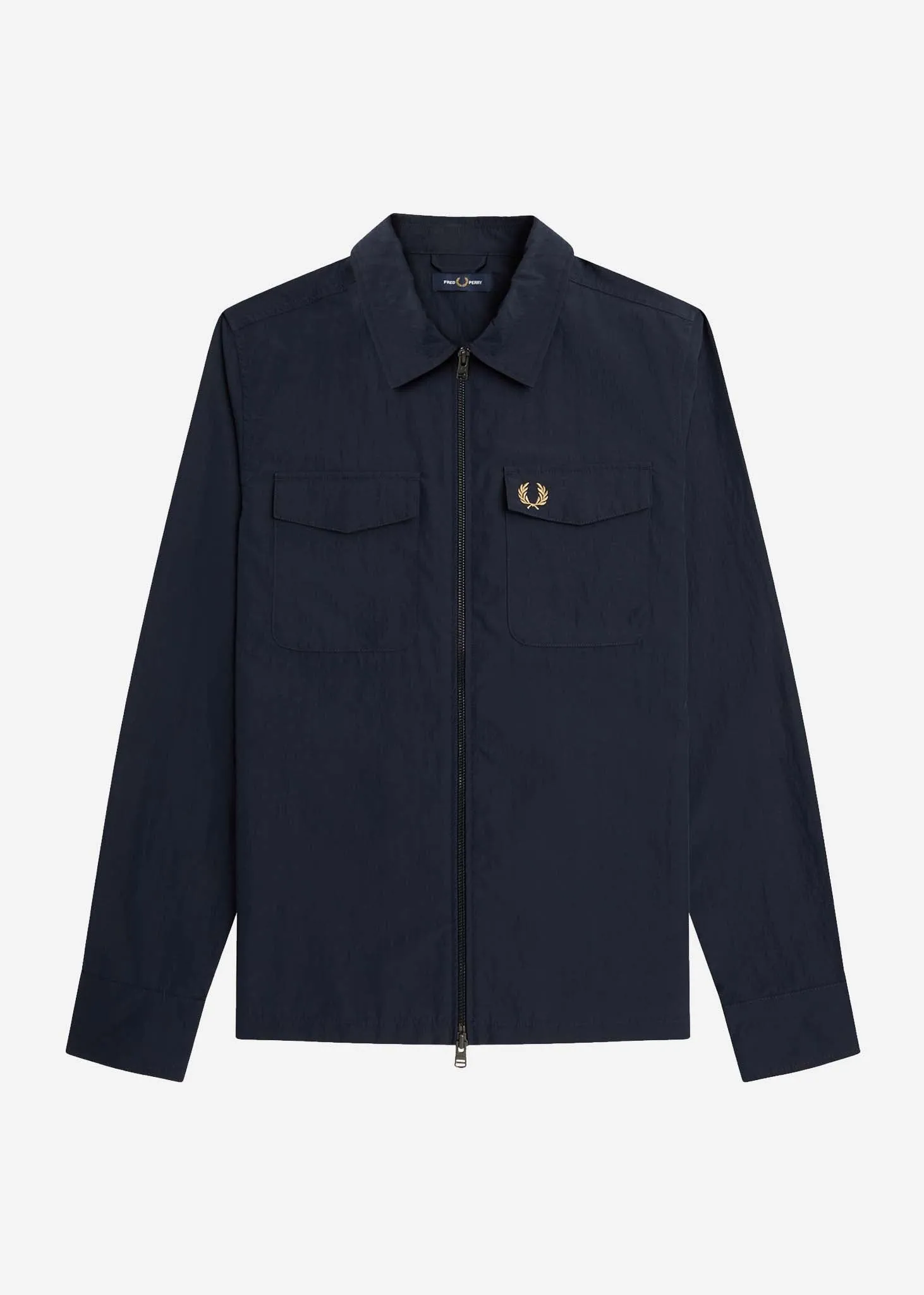 A Zip overshirt - navy