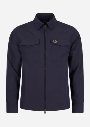 A Zip overshirt - navy