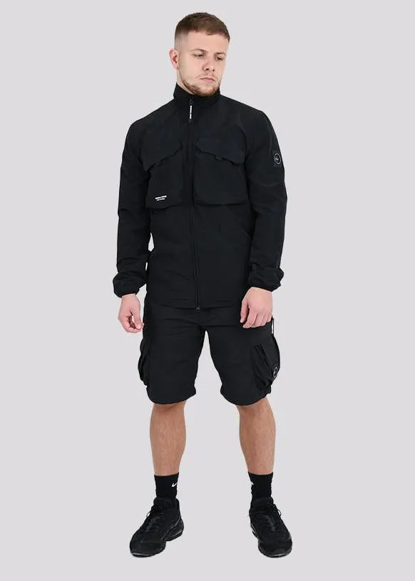 Acier ma-2 overshirt - black