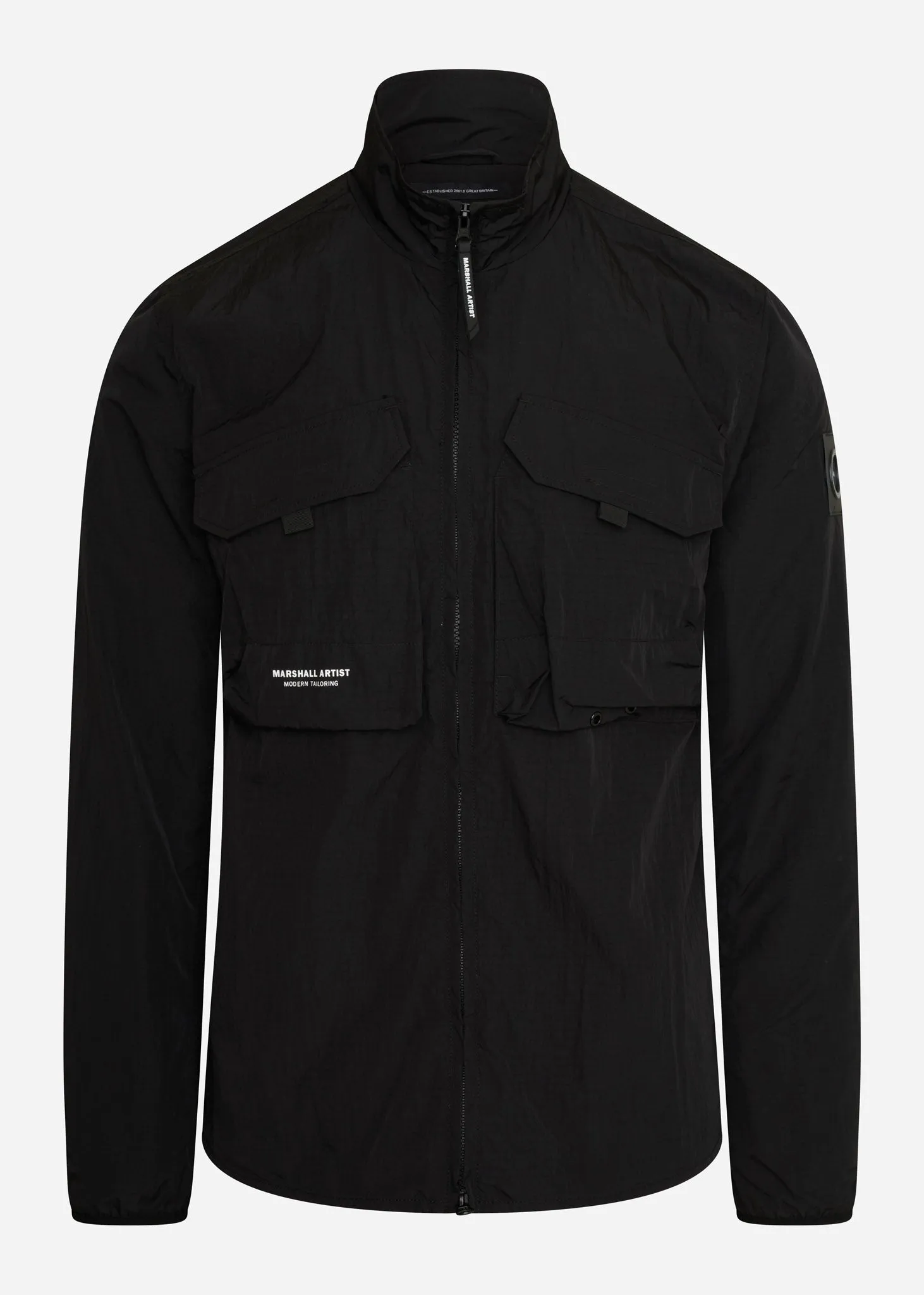 Acier ma-2 overshirt - black