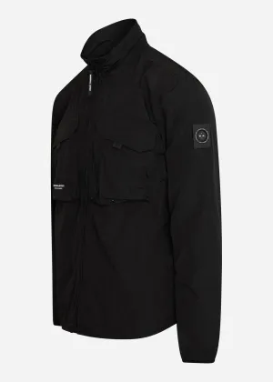 Acier ma-2 overshirt - black