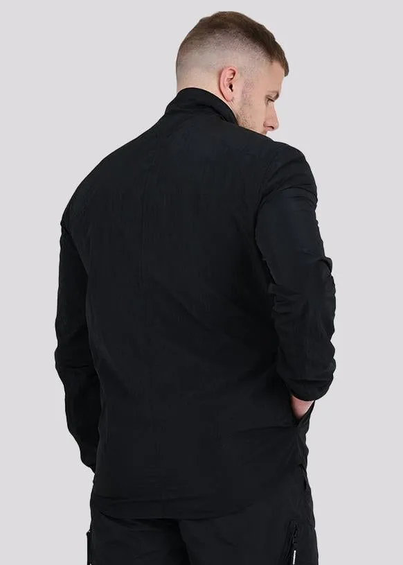 Acier ma-2 overshirt - black