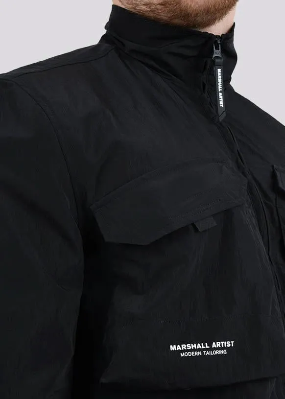 Acier ma-2 overshirt - black