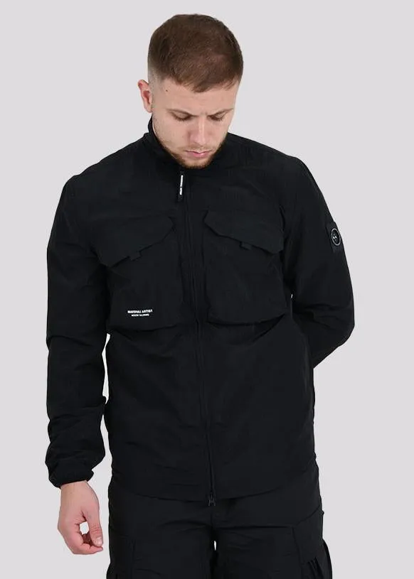 Acier ma-2 overshirt - black