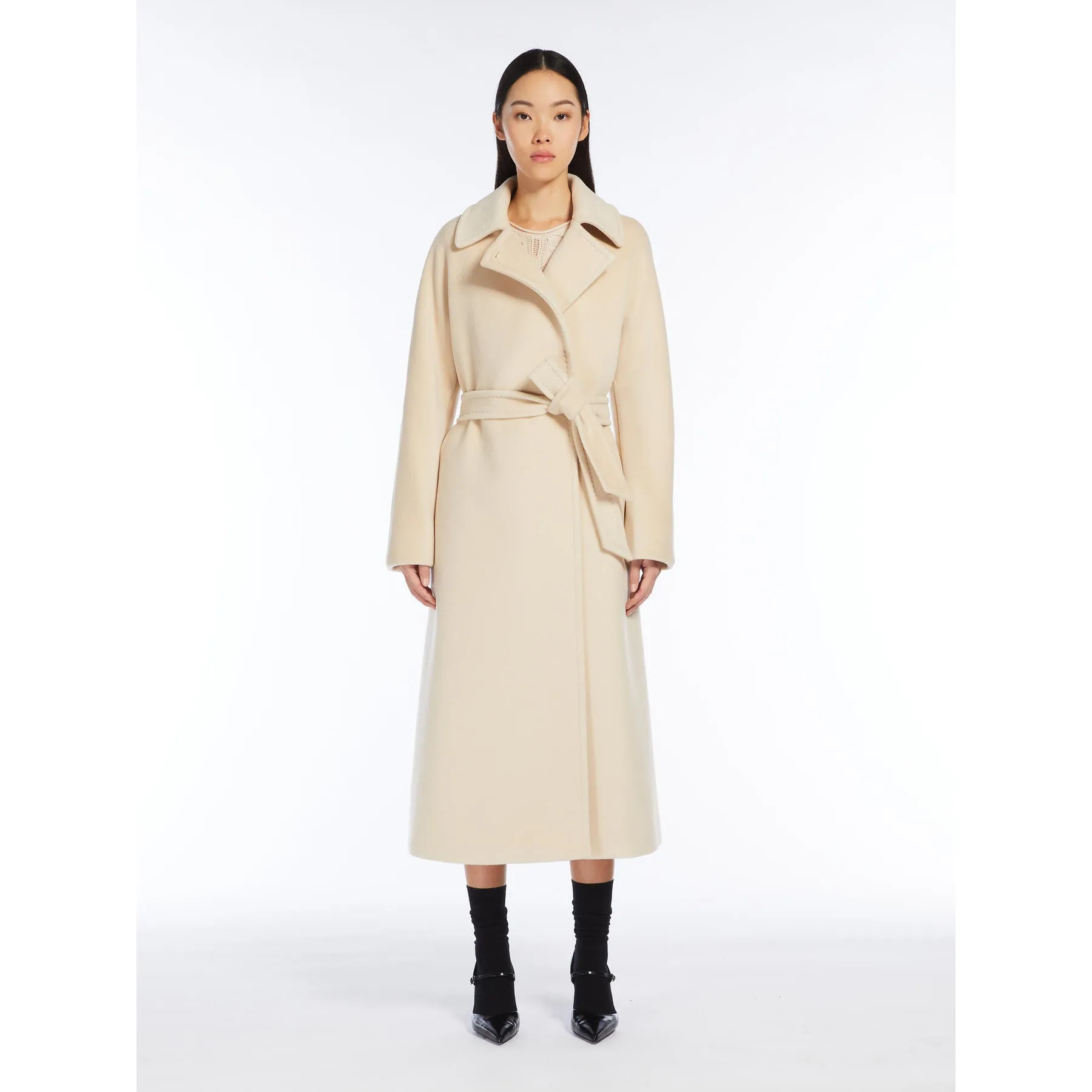 albino long robe coat