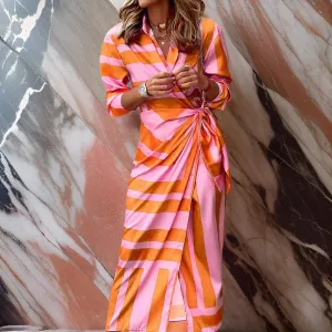 Amira  Printed Wrap Dress