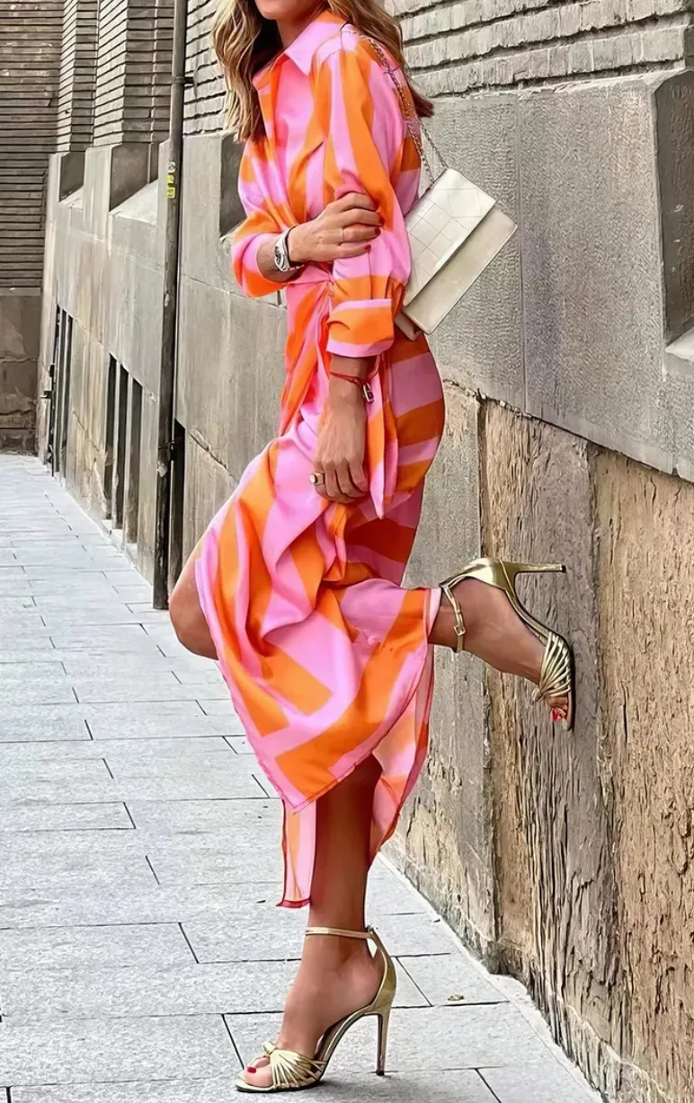 Amira  Printed Wrap Dress