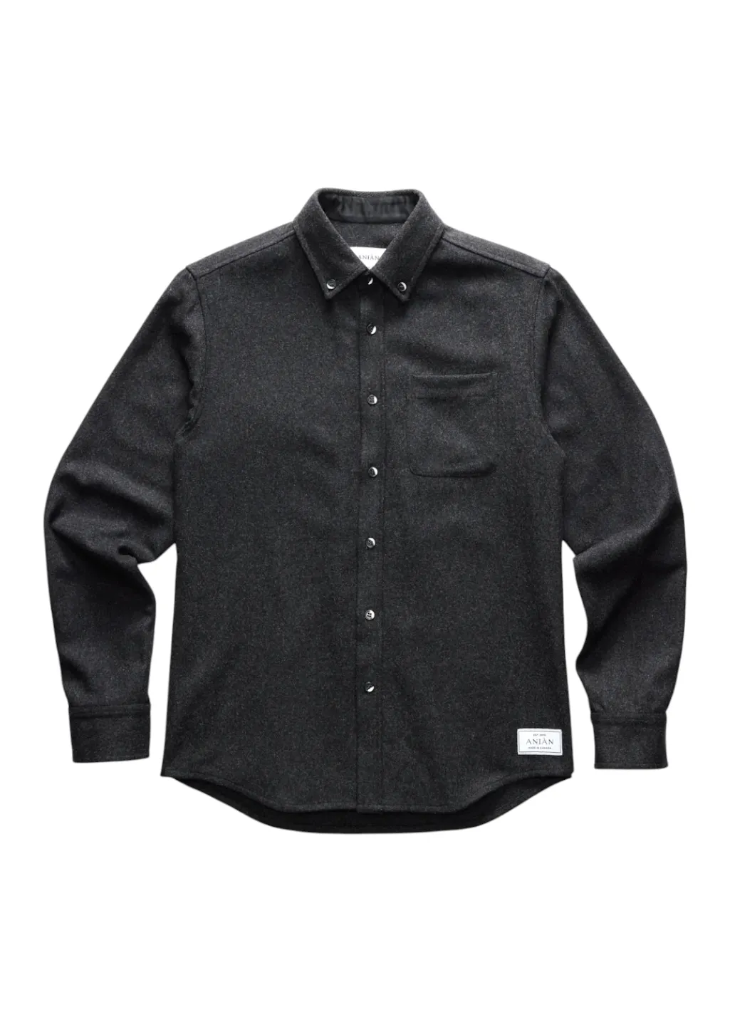ANIÁN - 17oz Modern Melton Wool - Charcoal