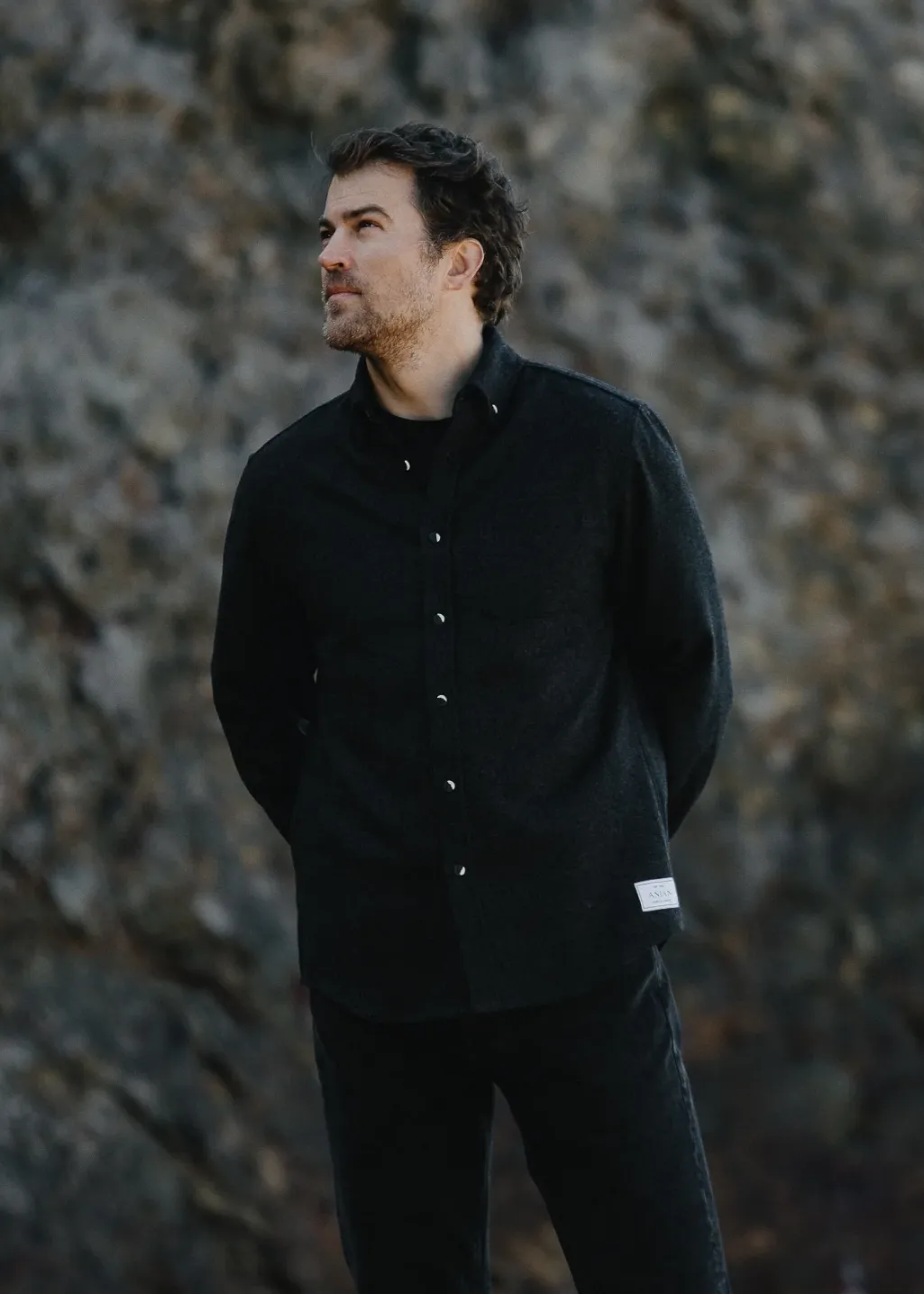 ANIÁN - 17oz Modern Melton Wool - Charcoal