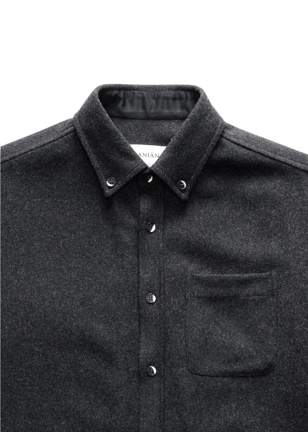 ANIÁN - 17oz Modern Melton Wool - Charcoal