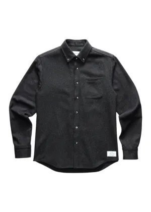 ANIÁN - 17oz Modern Melton Wool - Charcoal