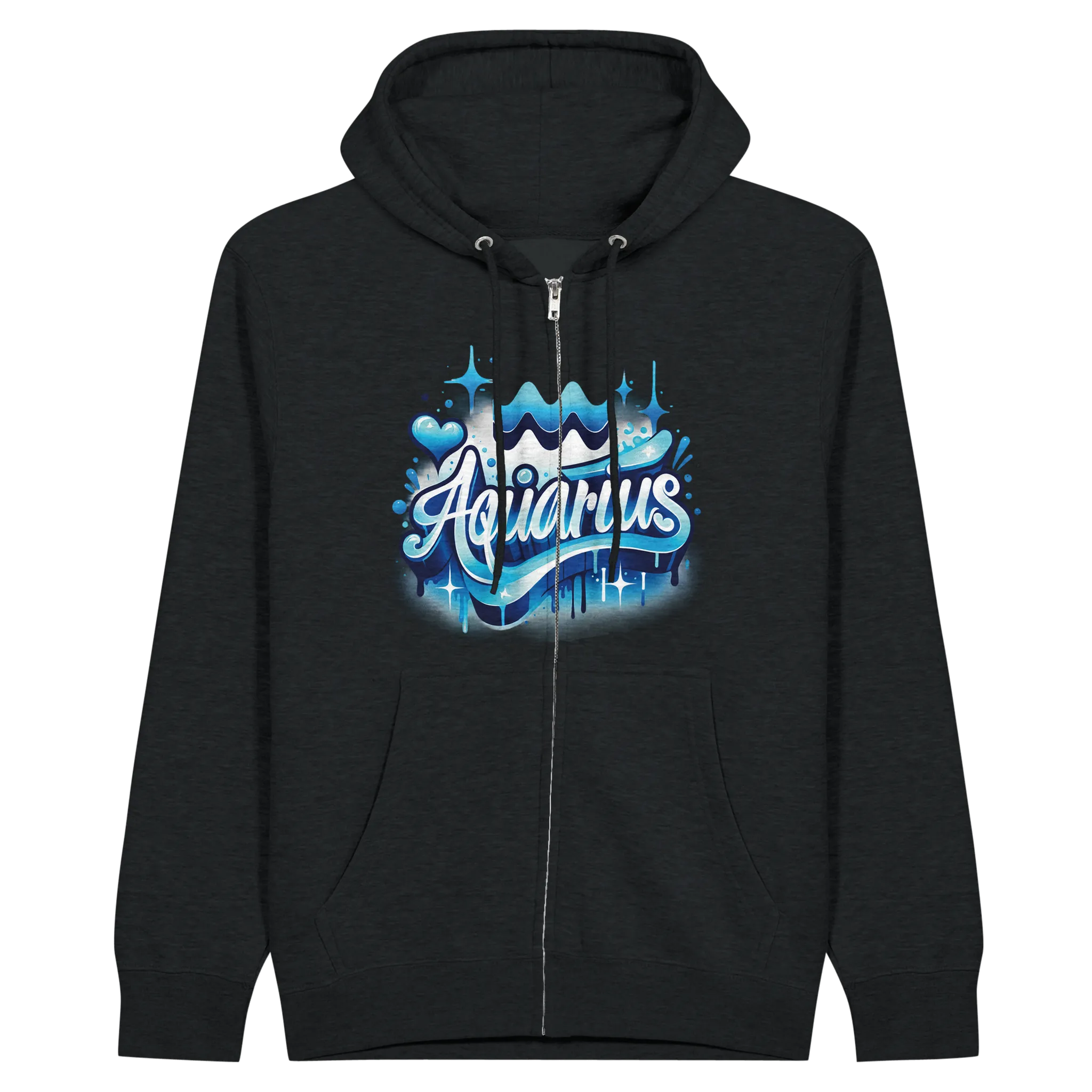 AQUARIUS_ Zodiac Sign/ Premium Unisex Zip Hoodies|