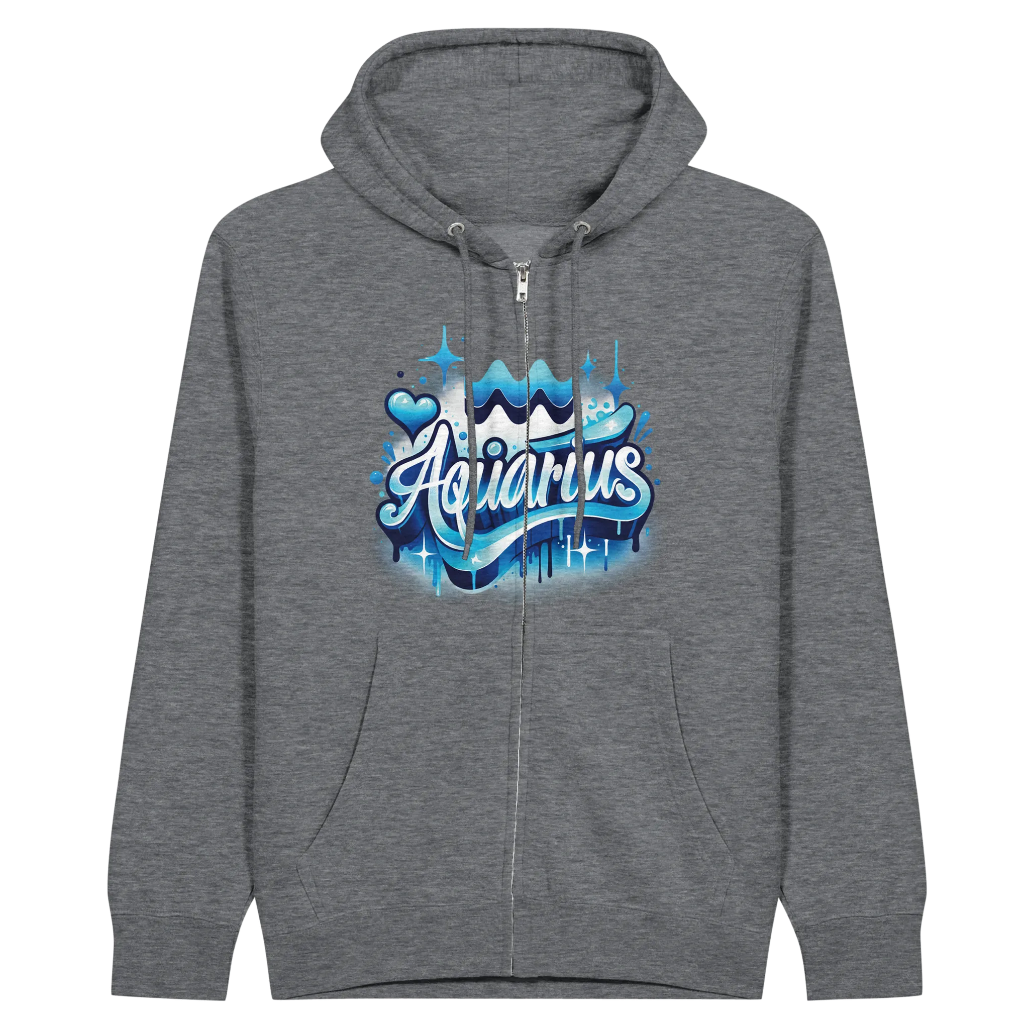 AQUARIUS_ Zodiac Sign/ Premium Unisex Zip Hoodies|