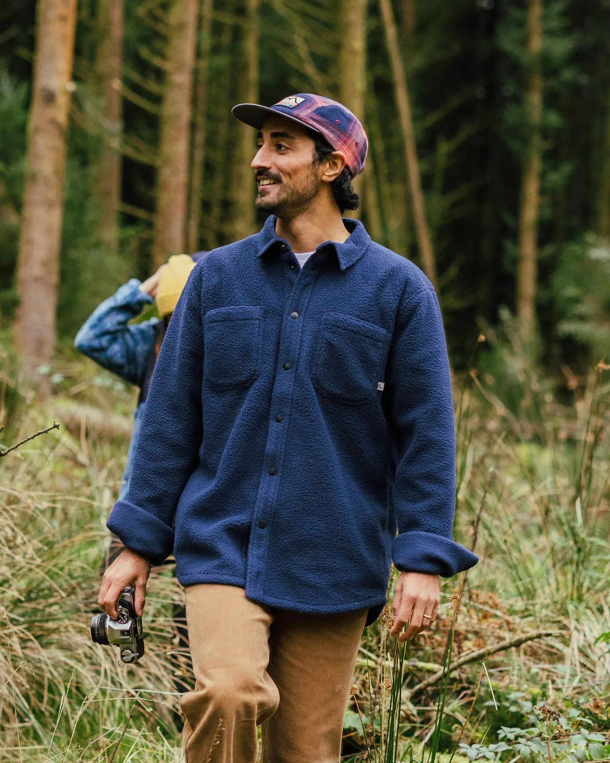 Backcountry Recycled Sherpa Fleece Shirt - Rich Navy