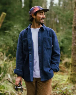 Backcountry Recycled Sherpa Fleece Shirt - Rich Navy