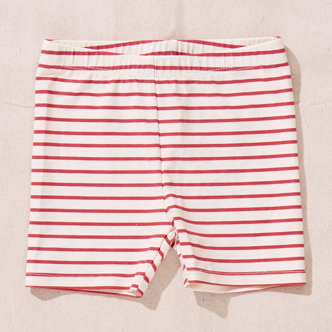 Banana Bike Short - Red Stripe