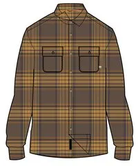 Barren Overshirt - Brown/Mustard Check