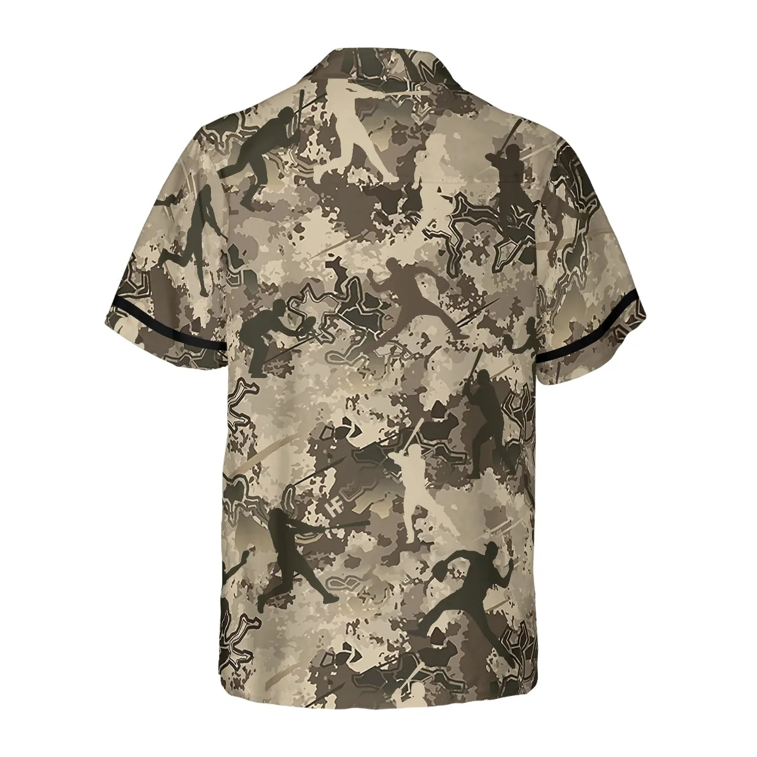 Baseball Camo Pattern Hawaiian Shirt, Camouflage Pattern Aloha Shirt Summer For Men, Best Gift For Summer, Husband, Boyfriend