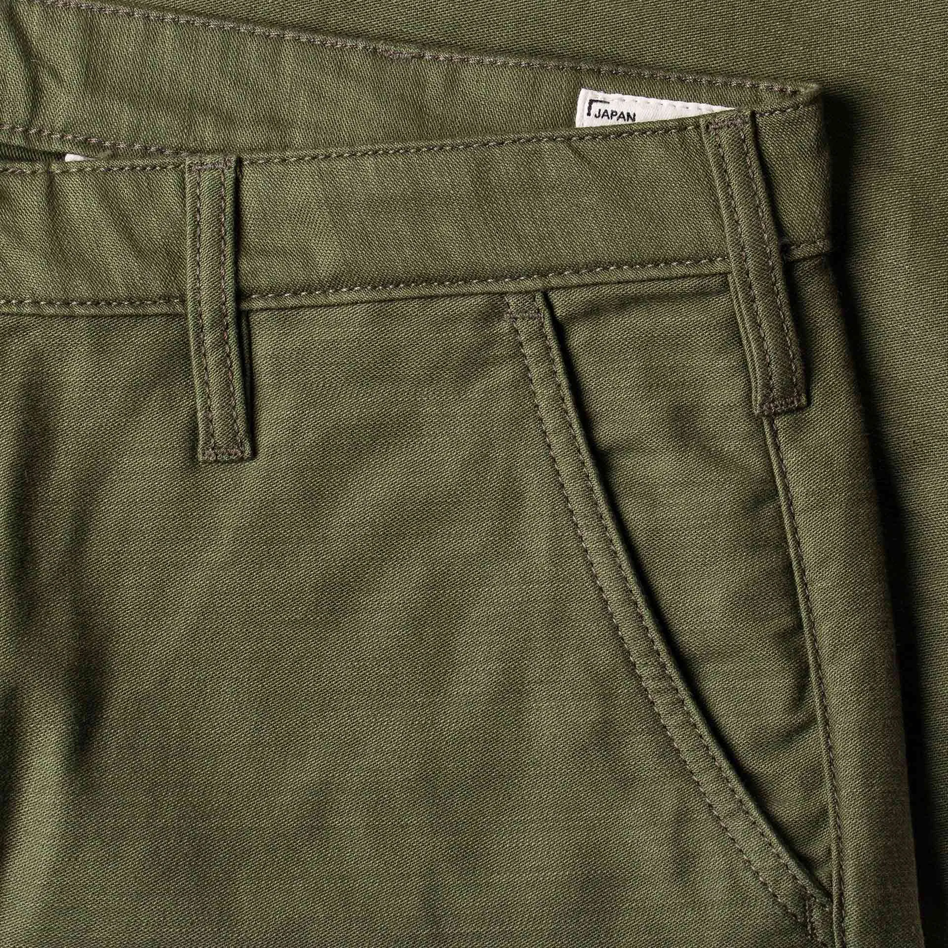 BC-01 TAPERED CHINO 10 oz. olive drab military twill