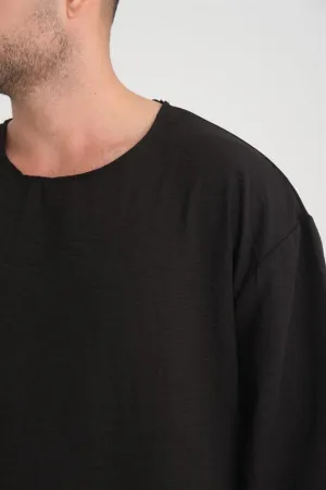 bisiklet yaka fakir kol oversize kisa kol t