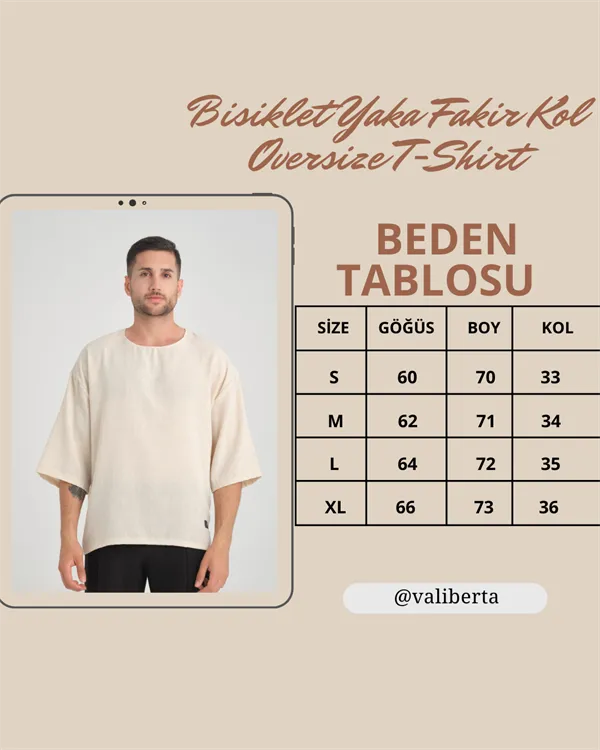 bisiklet yaka fakir kol oversize kisa kol t