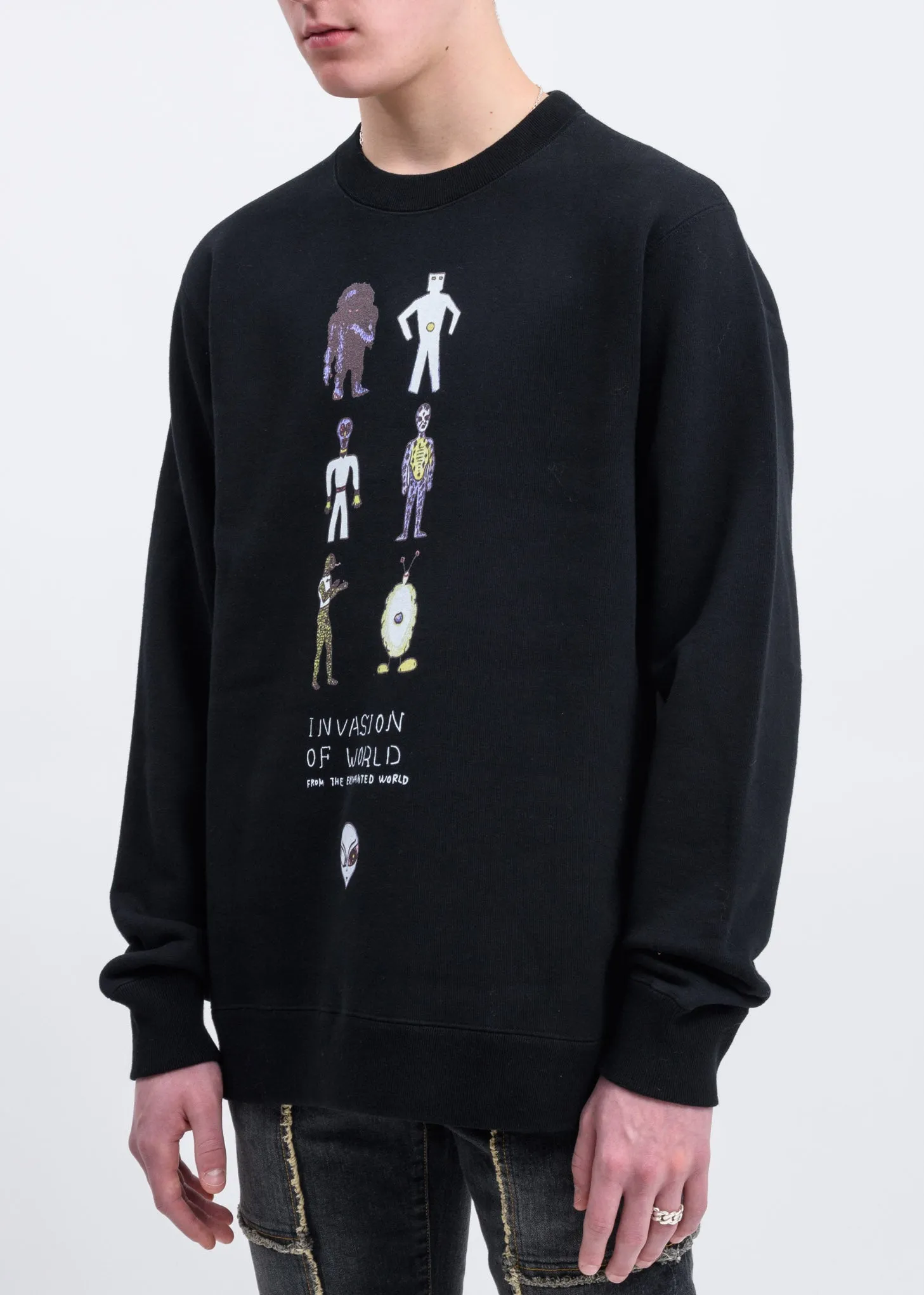 Black Invasion Of World Sweater