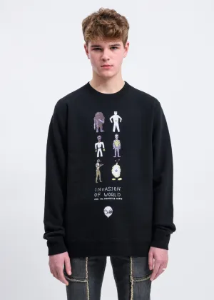 Black Invasion Of World Sweater