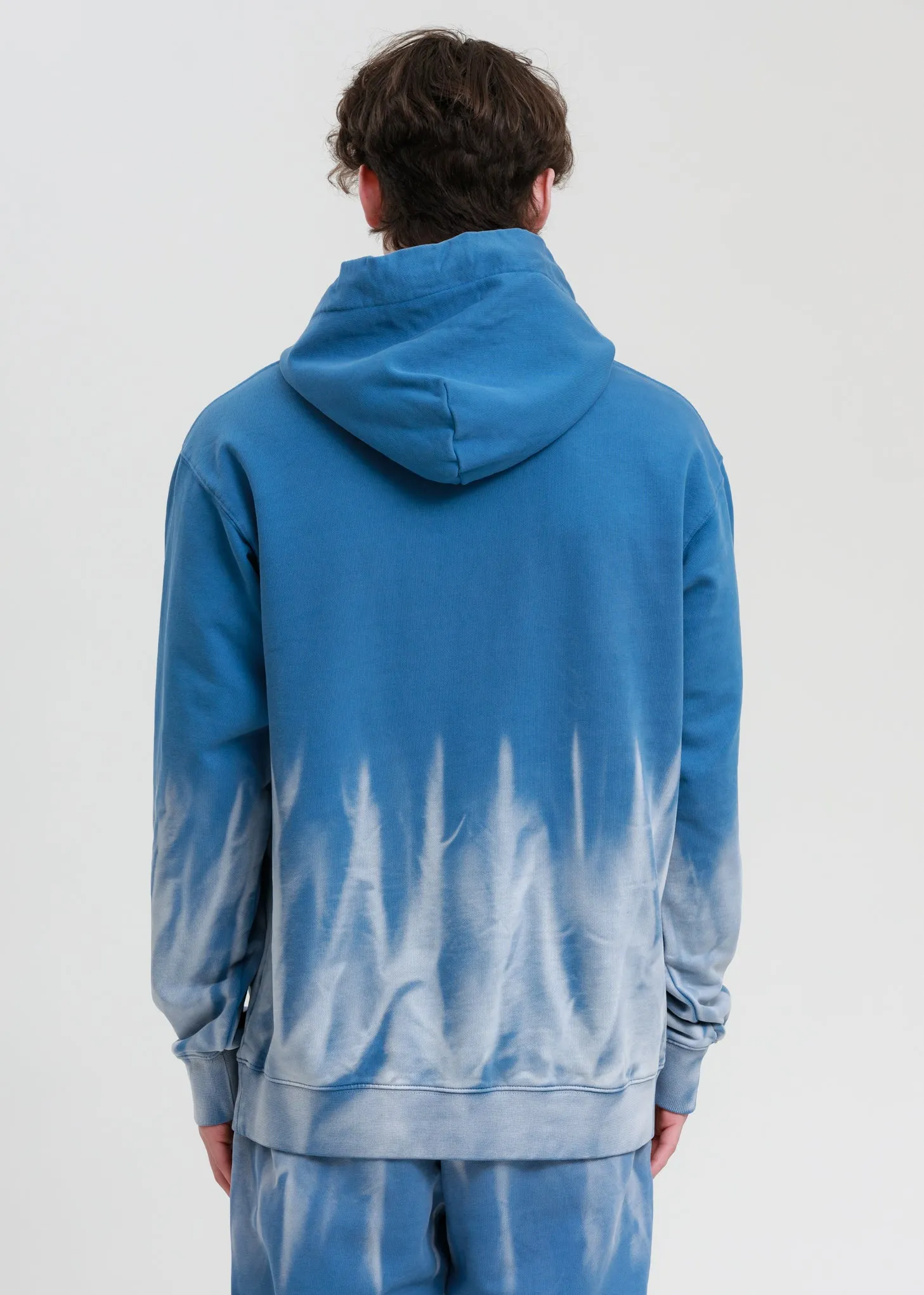 Blue with Gradient Tie Dye Hoodie