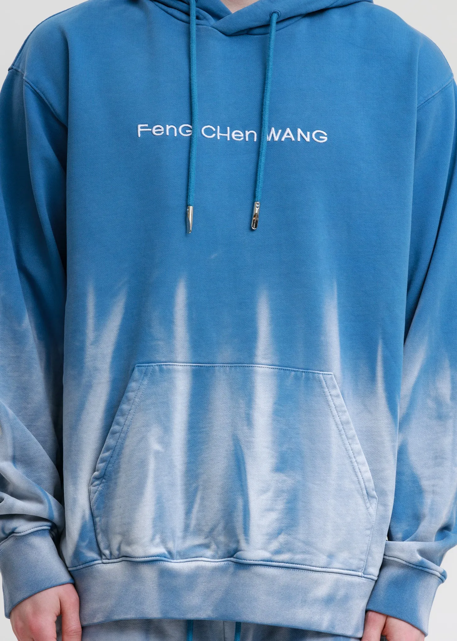 Blue with Gradient Tie Dye Hoodie