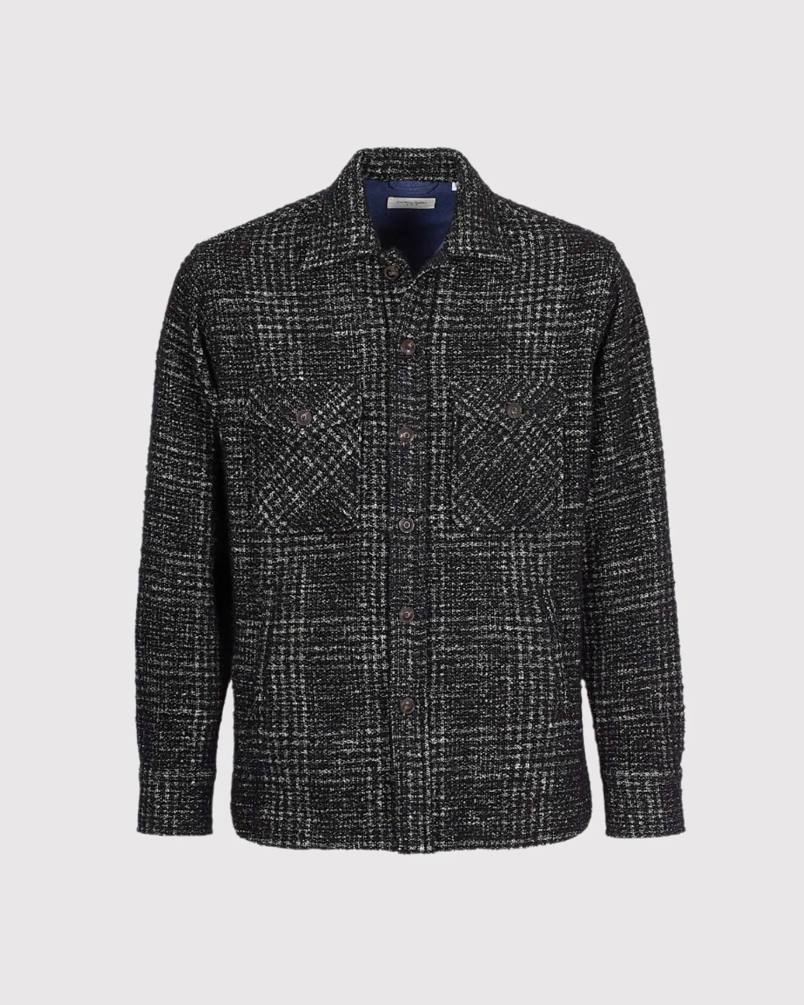 Boucl Overshirt Sort