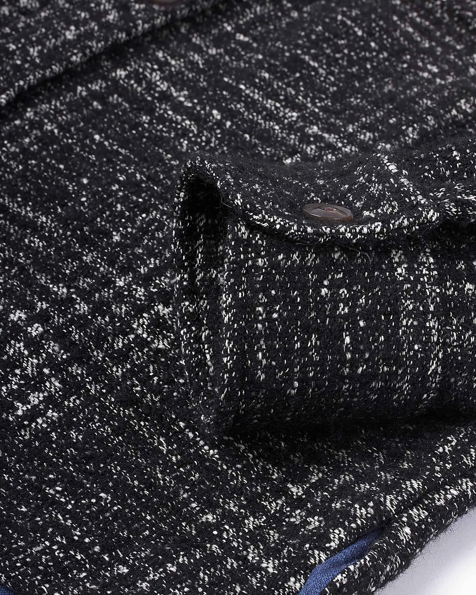 Boucl Overshirt Sort