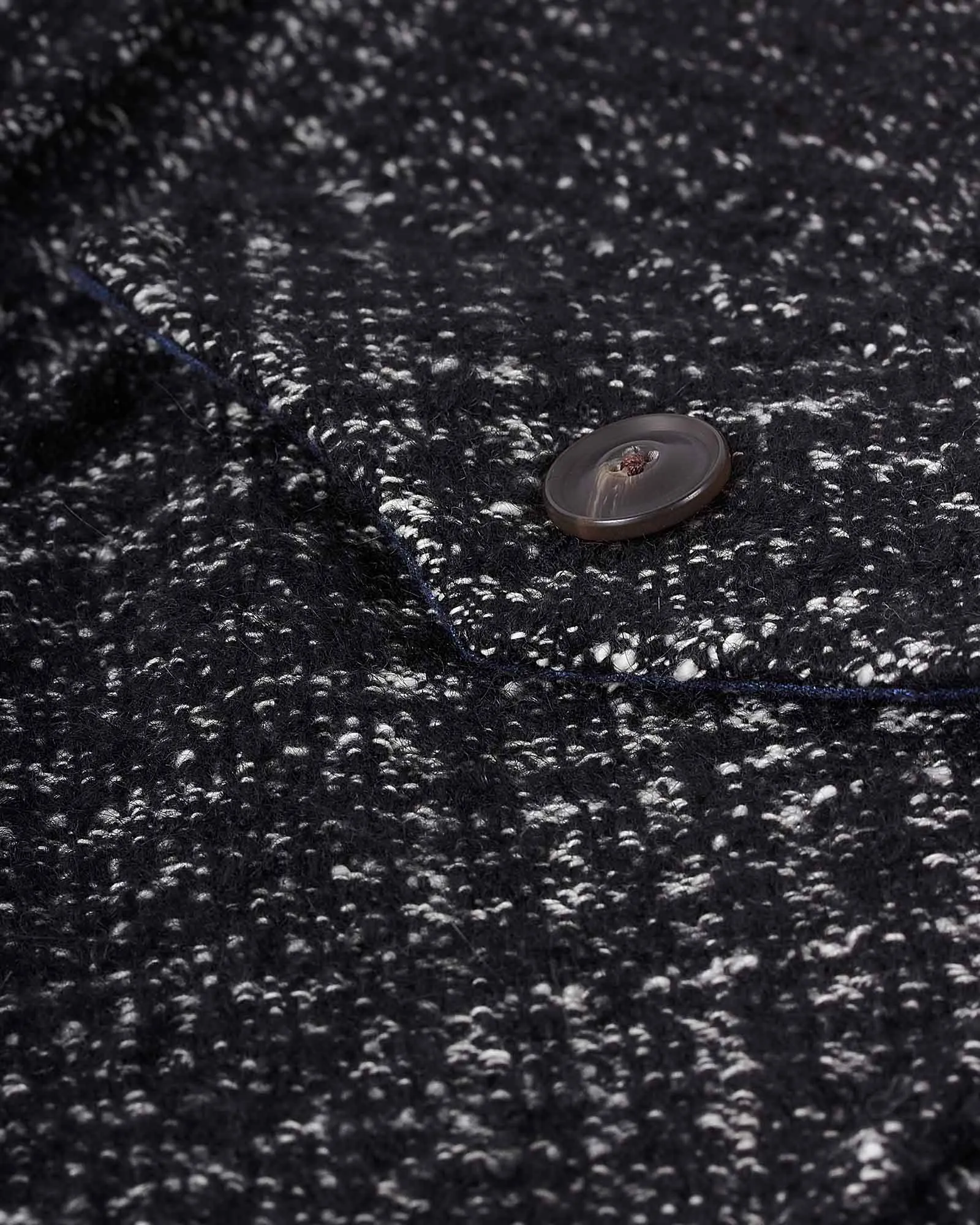 Boucl Overshirt Sort