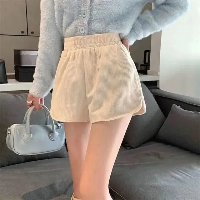 Casual Wide Leg Corduroy Boot Pants for Women – High-Waisted Autumn/Winter 2025 Versatile Style