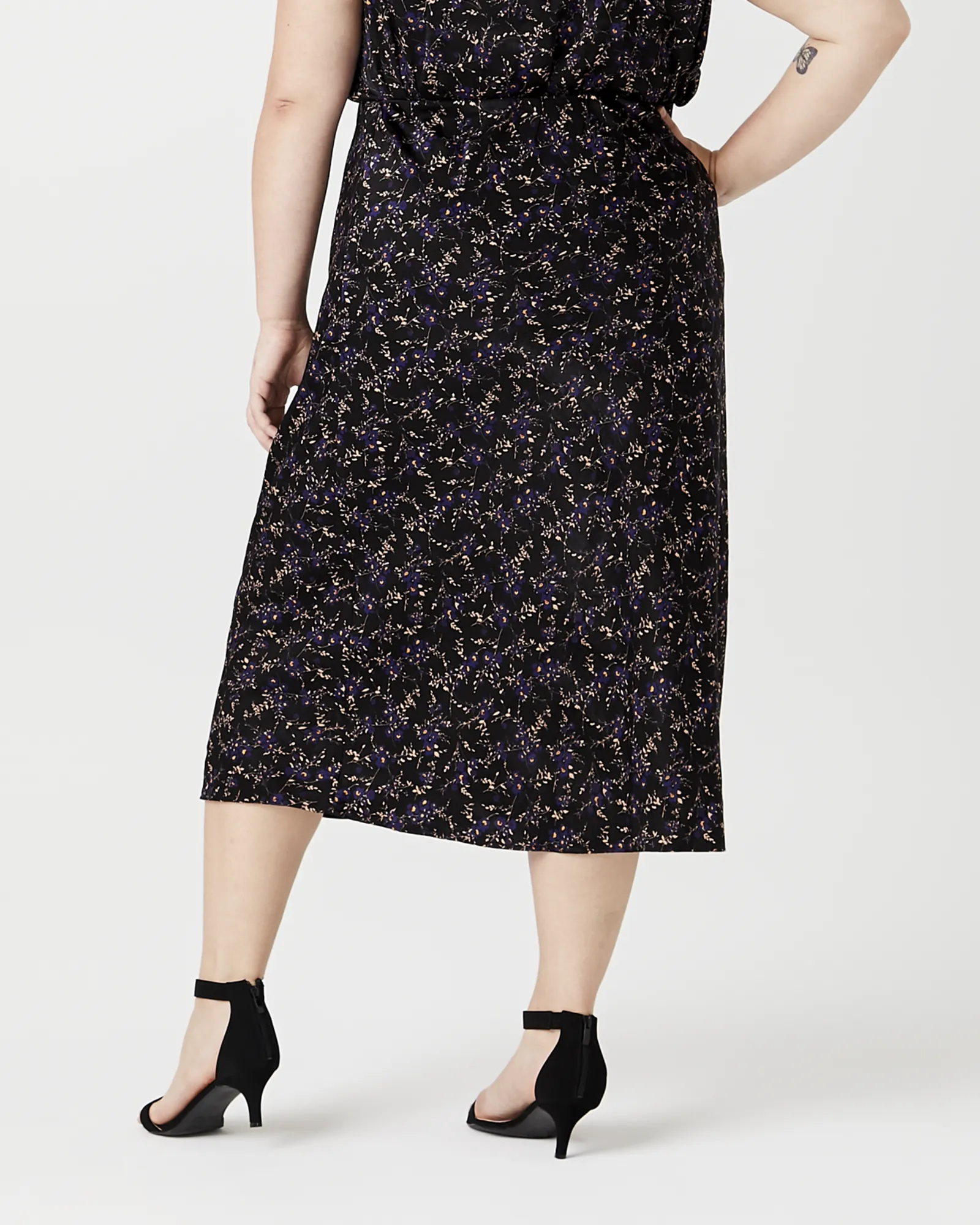 Celeste Midi Skirt | Black