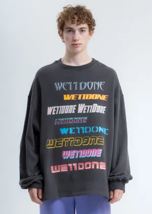 Charcoal Multi Logo Sweatshirt