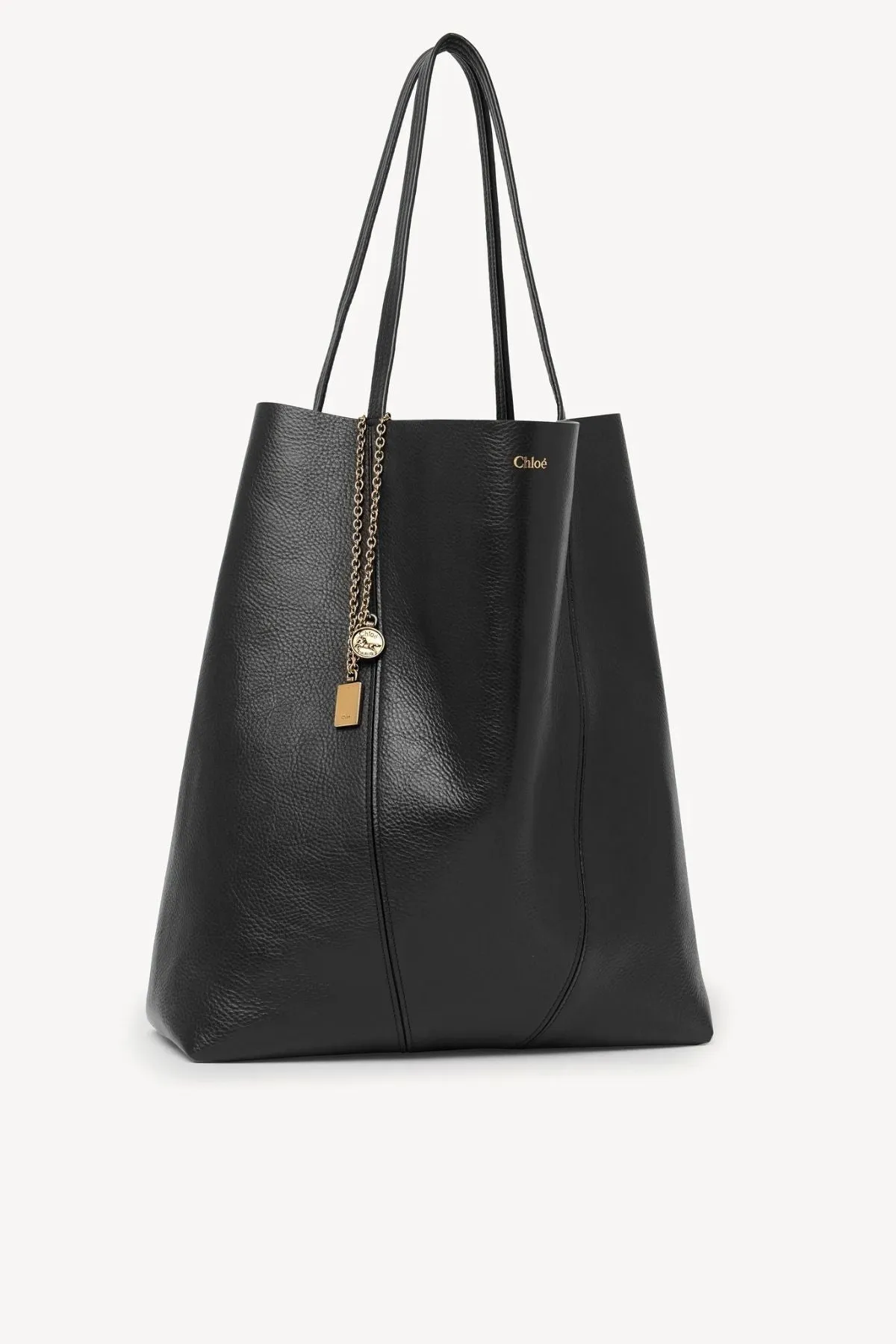Chlo Large Spin Tote Bag - Black