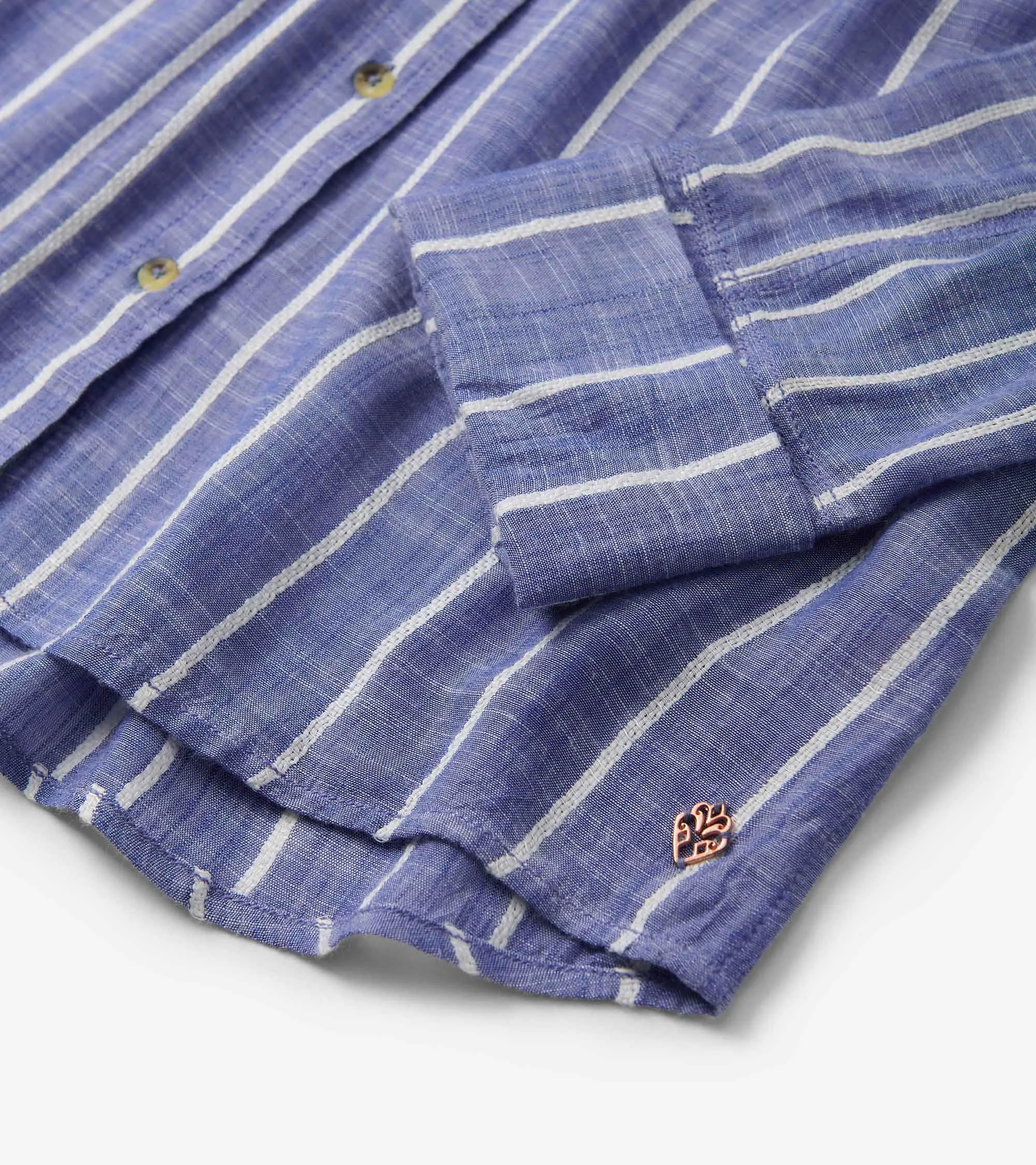 Cindy Blouse - Basket Weave Stripes