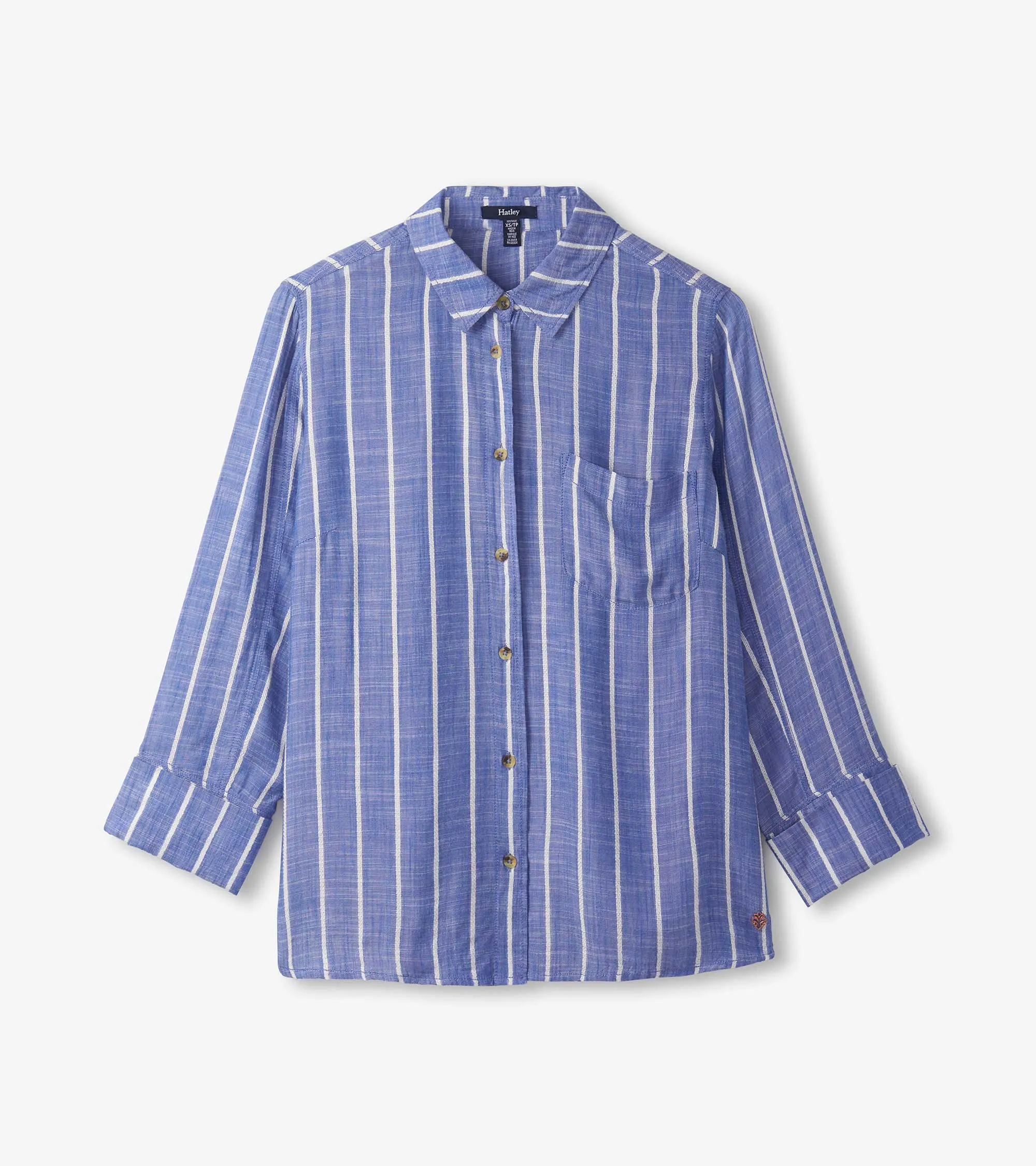Cindy Blouse - Basket Weave Stripes