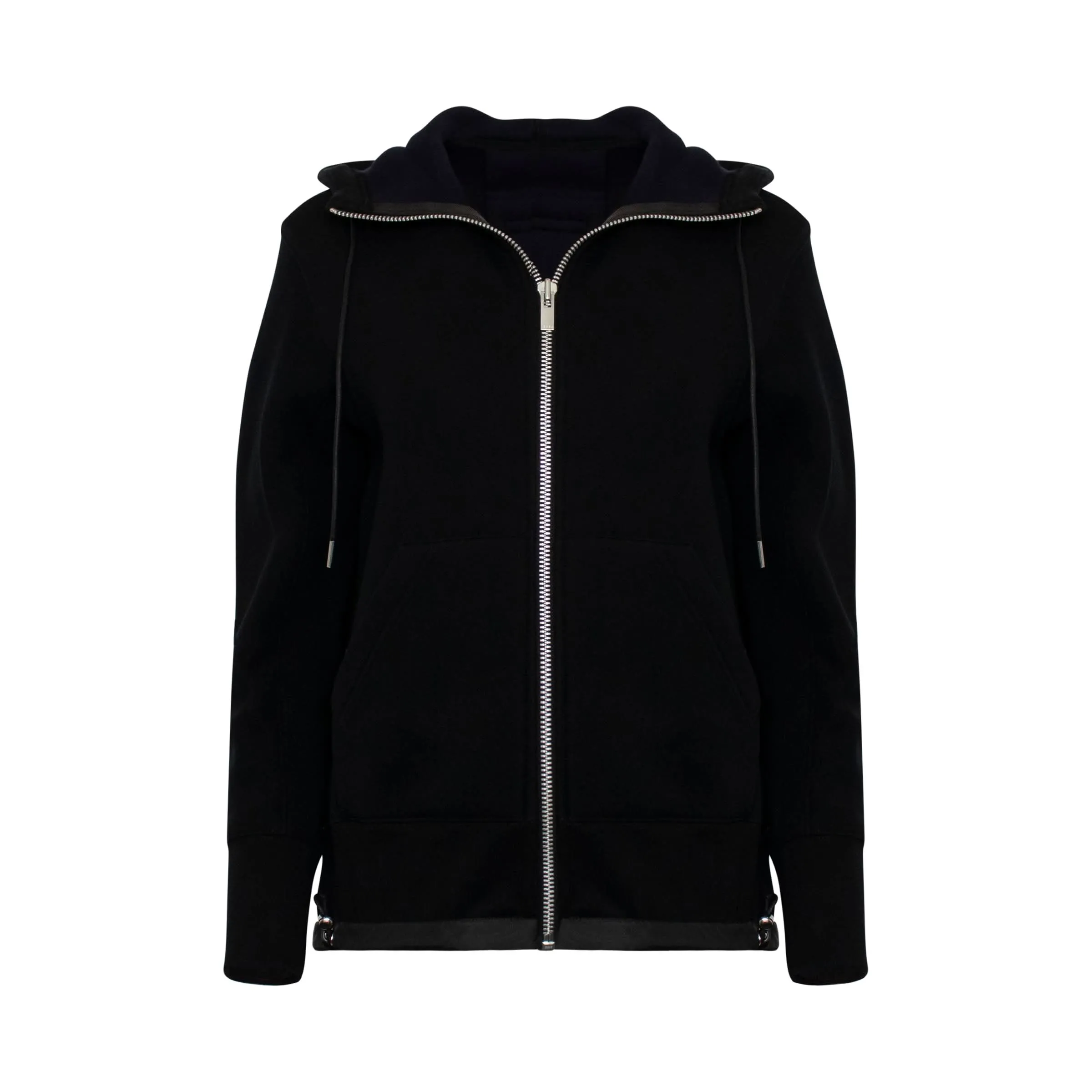 Classic Sponge Zip Hoodie in Black