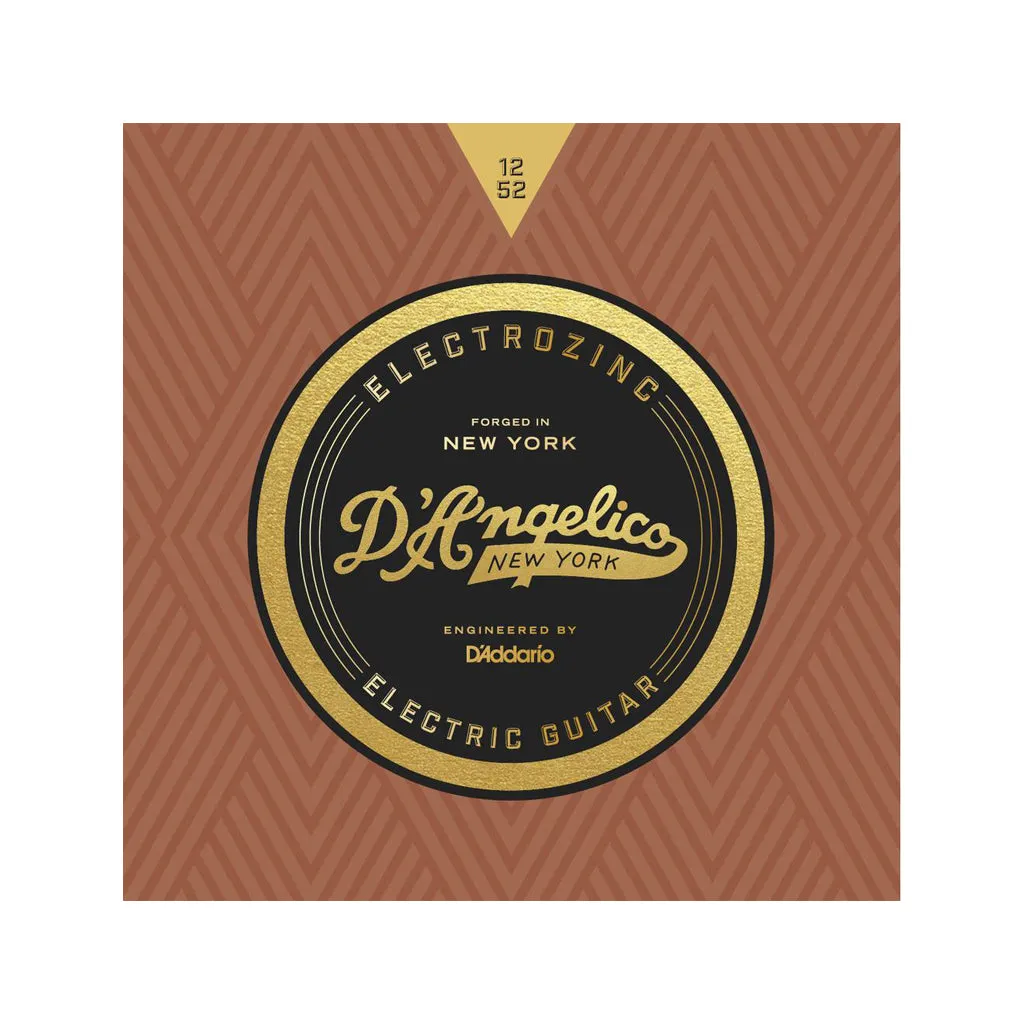D'Angelico Electrozinc Strings, Jazz 12-52, Light-Wound Third String
