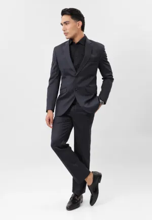 Dark blue micro stripe Suit