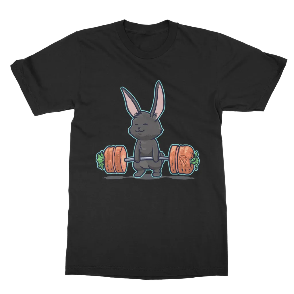 Deadlifting Black Bunny T-shirt (UK)
