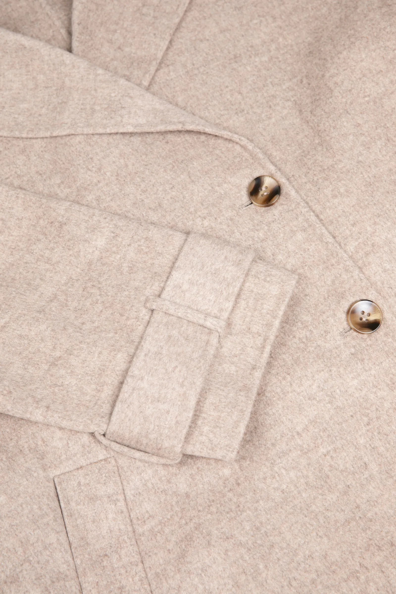 Equinox Hooded Coat - Stone