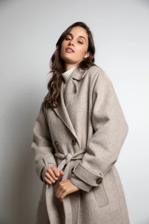 Equinox Hooded Coat - Stone