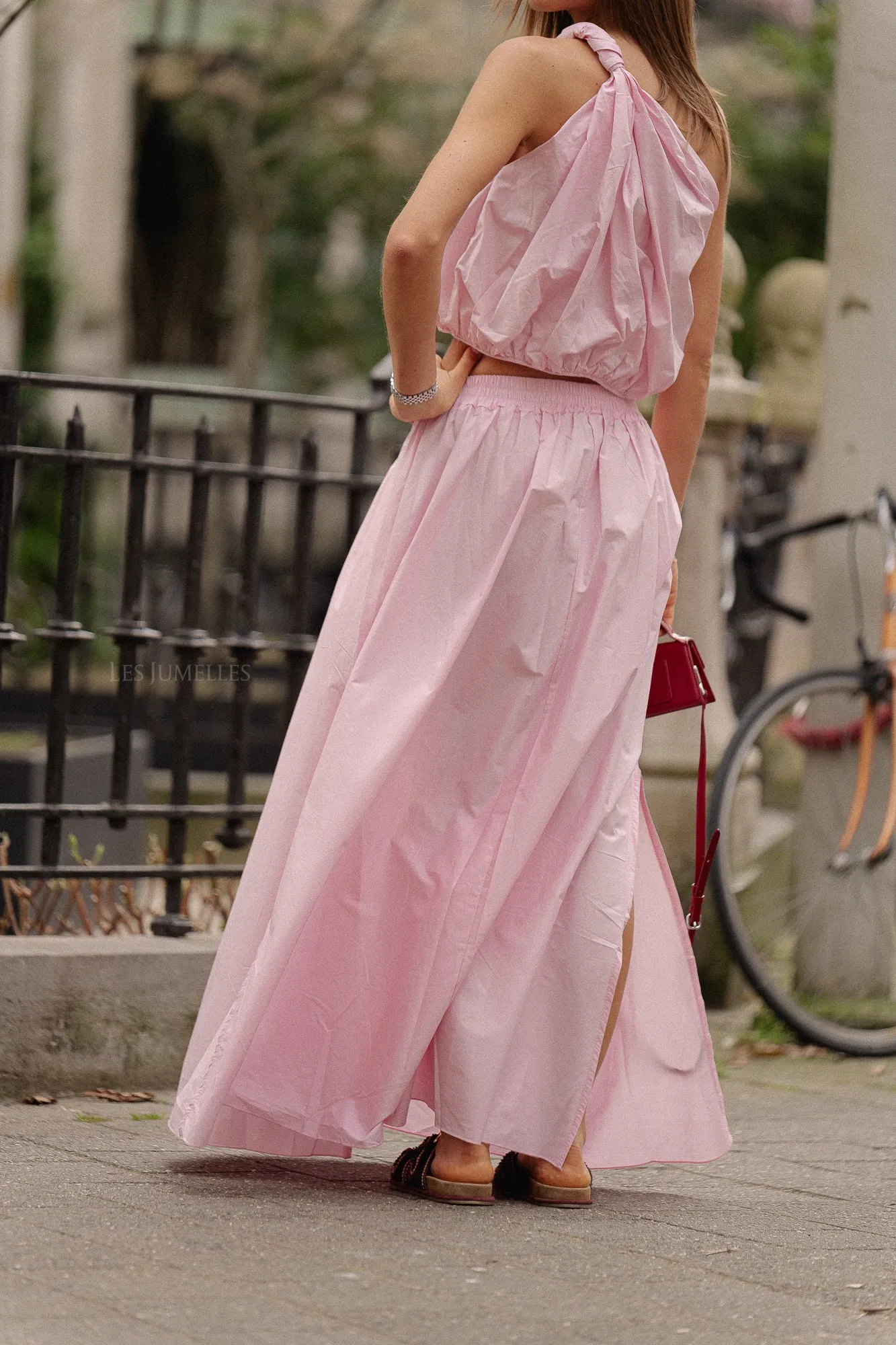Fran long skirt baby pink