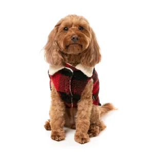 FuzzYard Dog Apparel Jacket Lumberjack Red Size 2