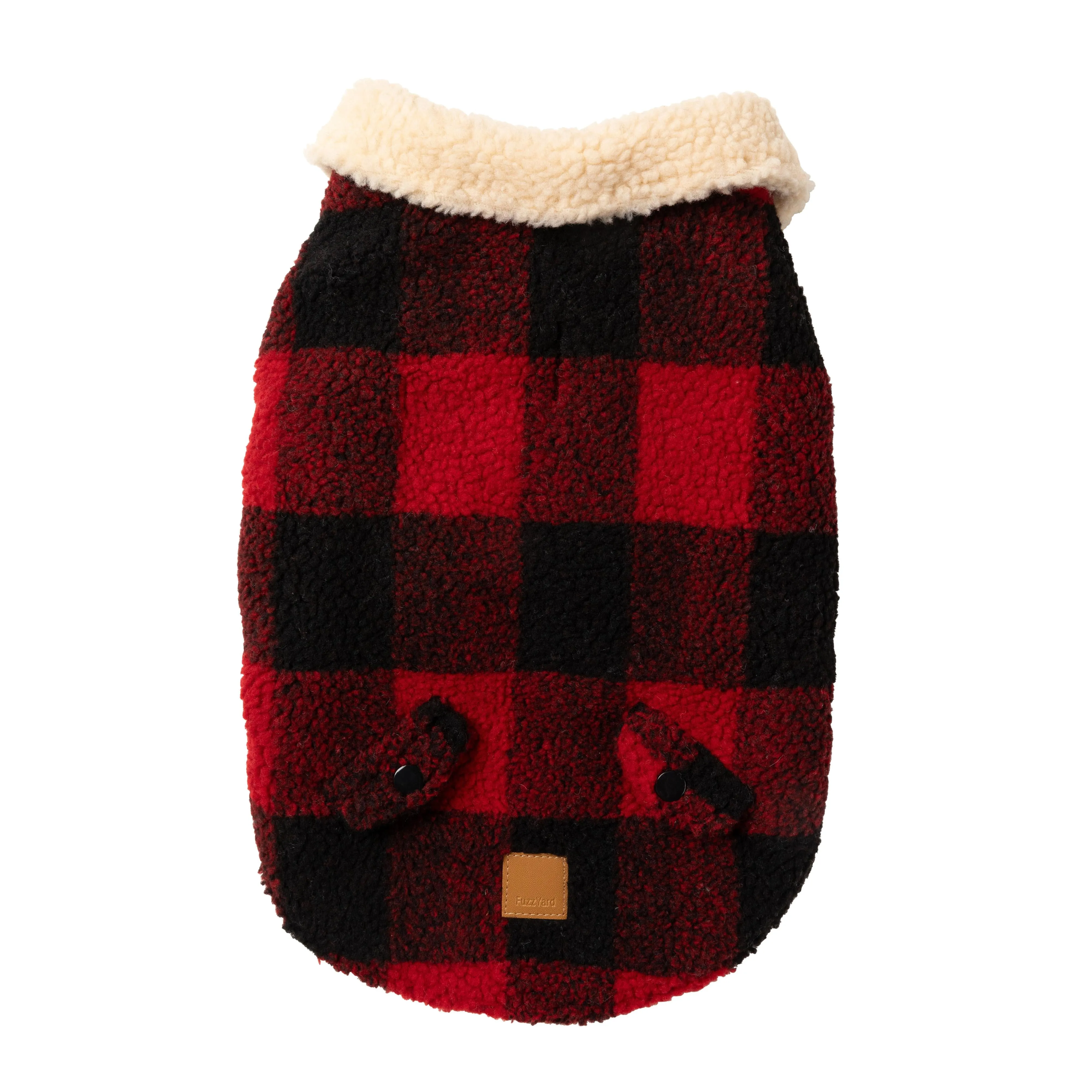FuzzYard Dog Apparel Jacket Lumberjack Red Size 2