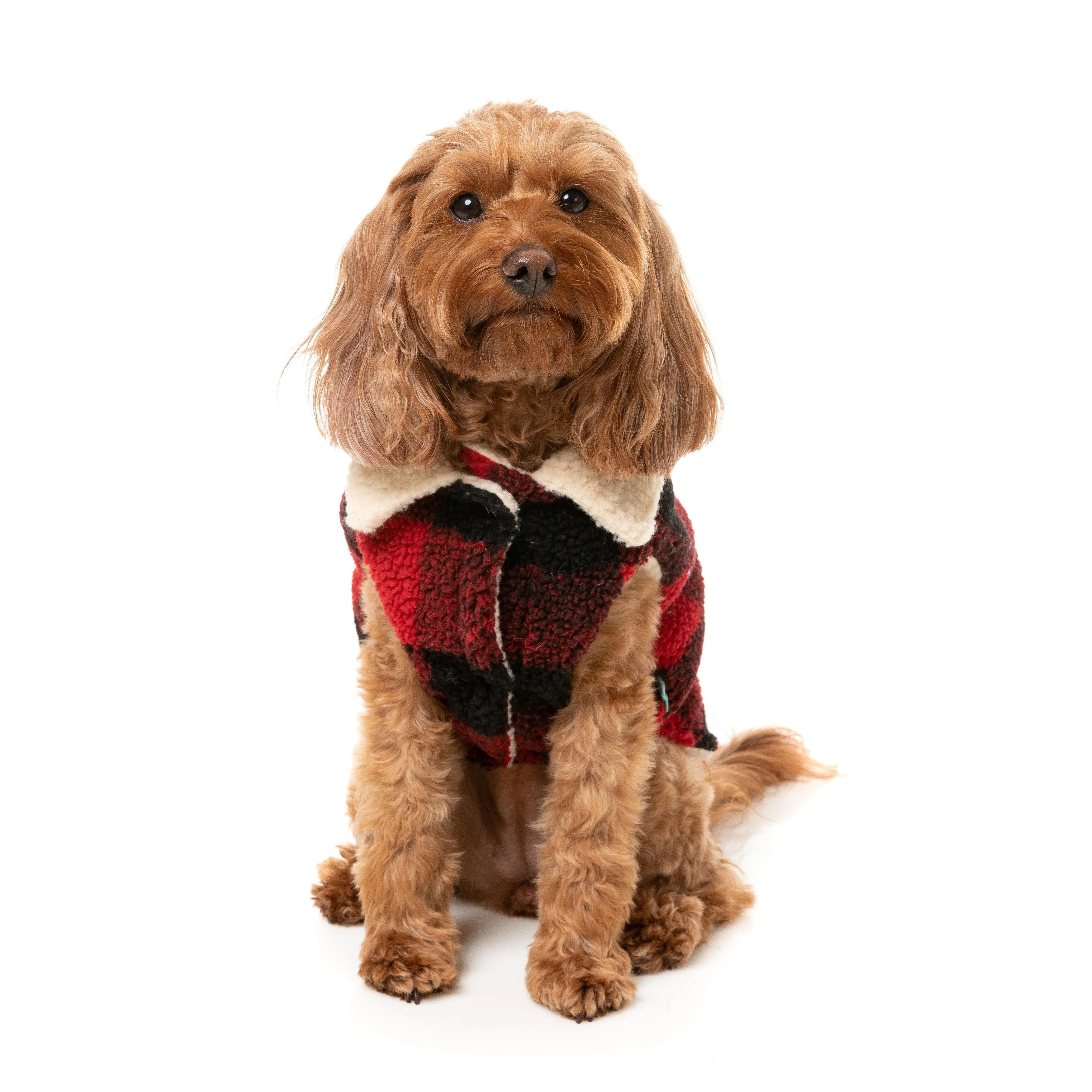 FuzzYard Dog Apparel Jacket Lumberjack Red Size 2